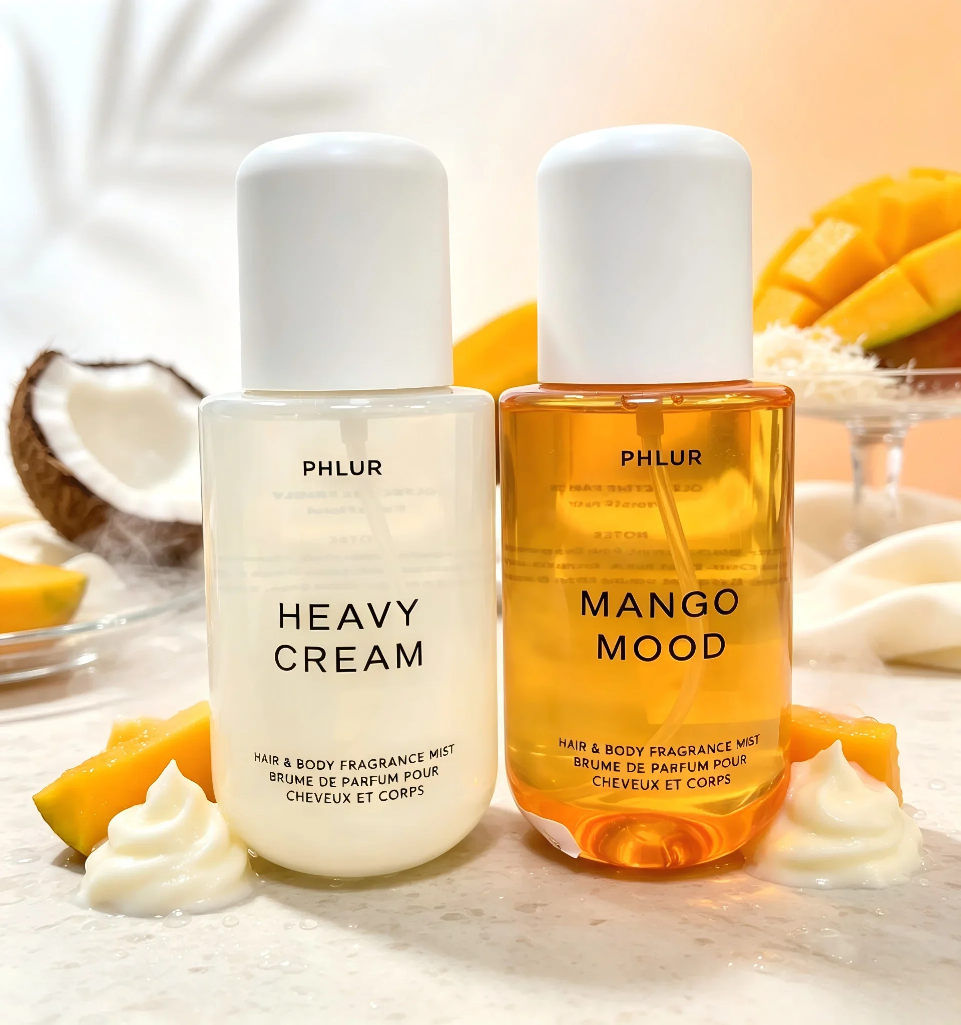 Perfume Fragrance Hair Spray - Zestaw Phlur Heavy Cream + Mango