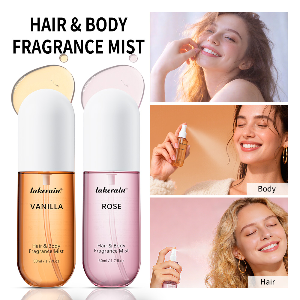 Perfume Fragrance Mist - 50ml Vanilowo-Różowa Zapachowa Mgiełka do Włosów