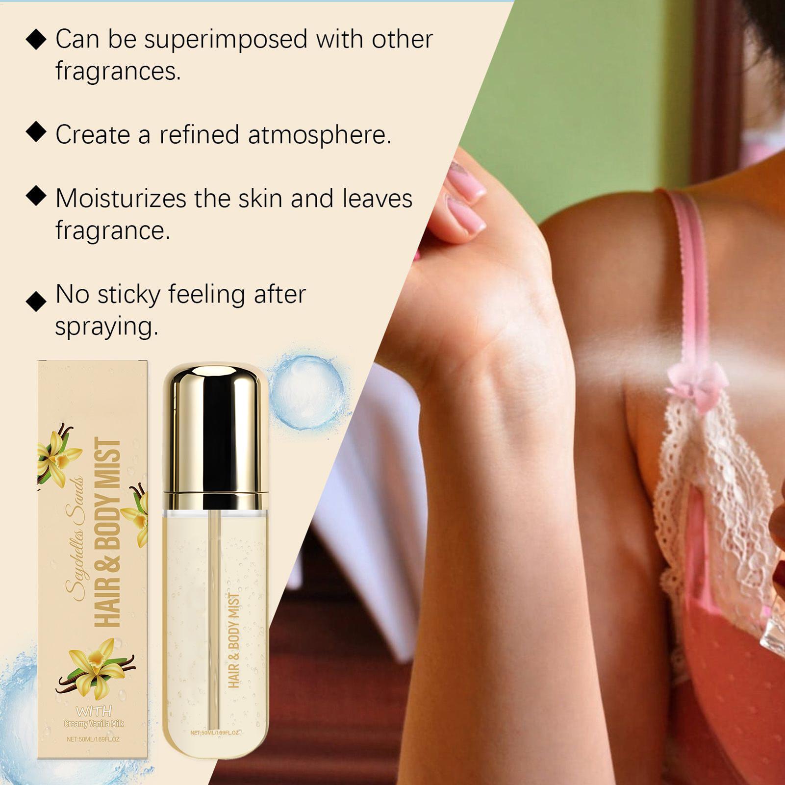 Perfume Fragrance Hair Spray - Perfumy Waniliowe Trwały Skyy Kremowy Zapach