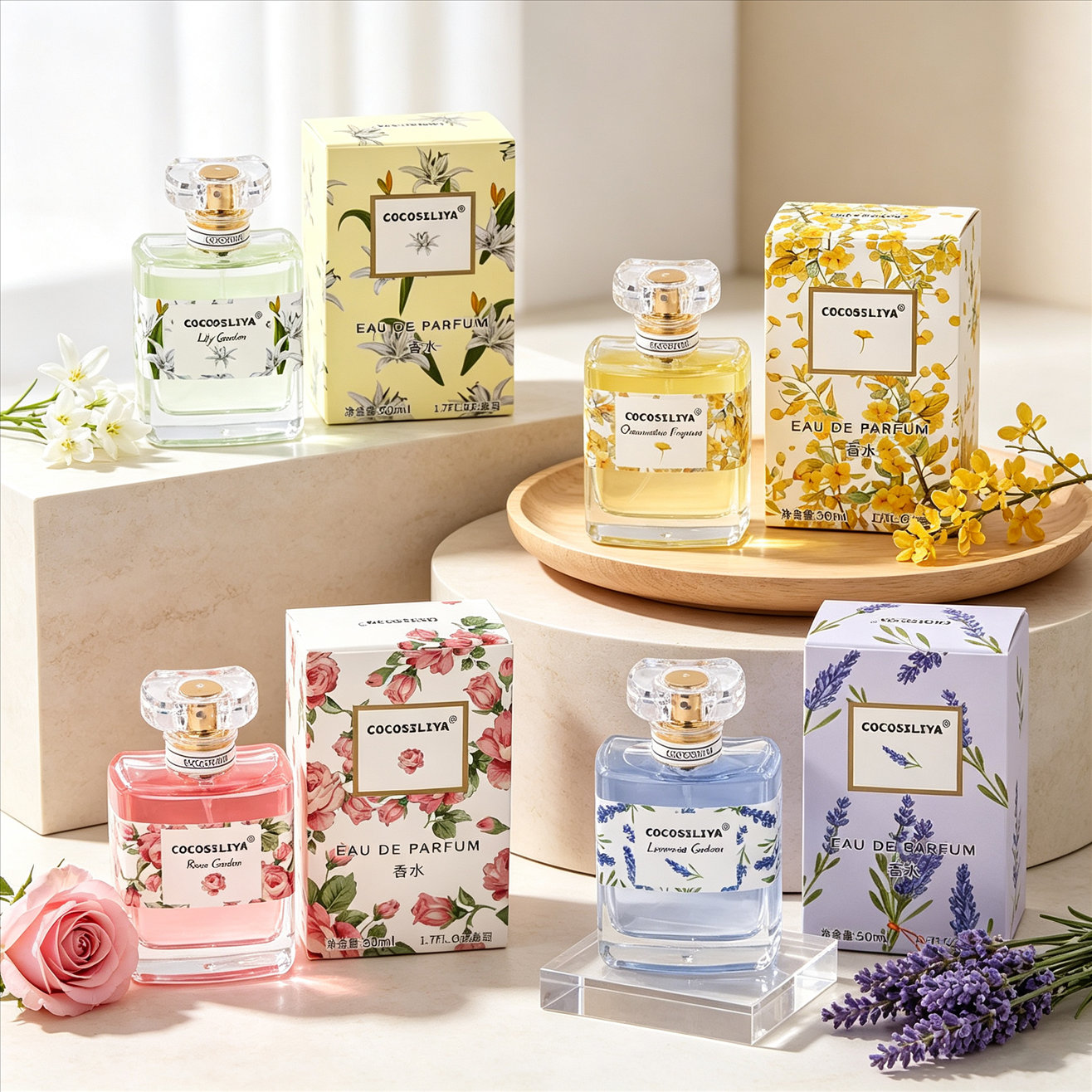 Perfume Lavender Fragrance - Perfumy damskie COCOSILIYA, 1,7 oz x